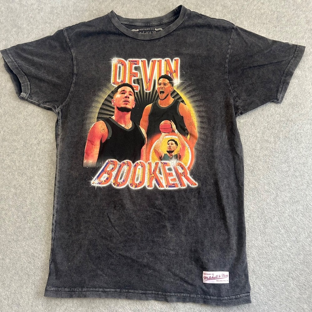 Phoenix Suns Shirt Mens Medium Black Mitchell & Ness Devin Booker‎